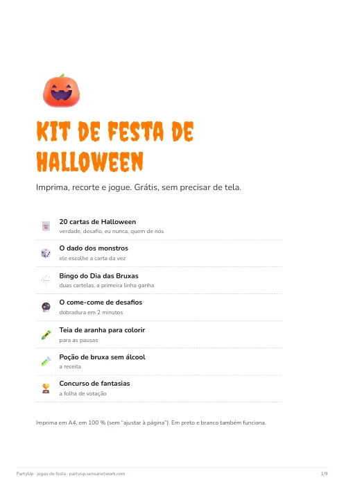 Página 1 do kit