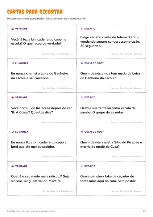 Página 2 do kit