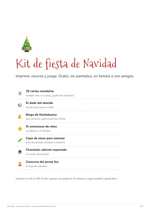 Página 1 del kit