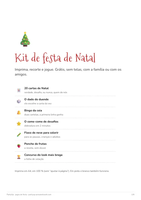 Página 1 do kit