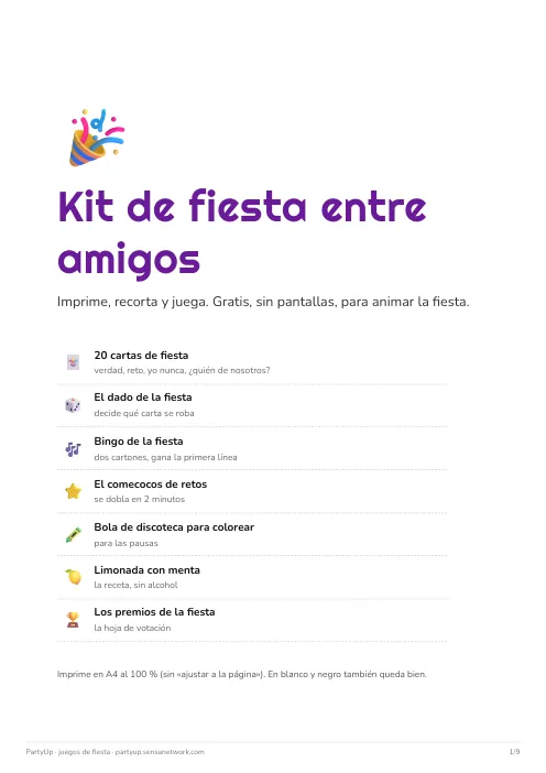 Página 1 del kit