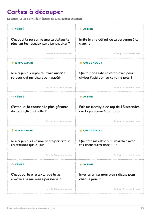 Page 2 du kit